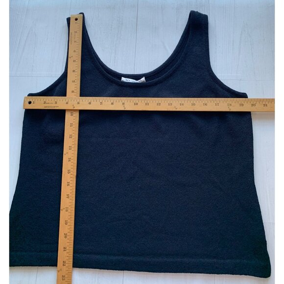 St. John Collection Navy Knit Tank Top & Skirt Set L - Picture 7 of 9